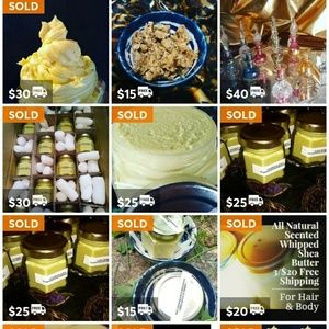 12 jars of assorted Whipped Shea butter $180 value